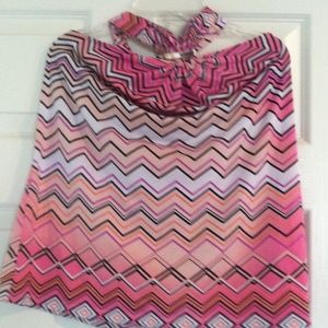 Summer neck tie shirt