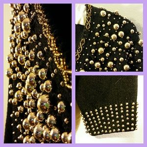 Heavily Beaded Vintage Sweater