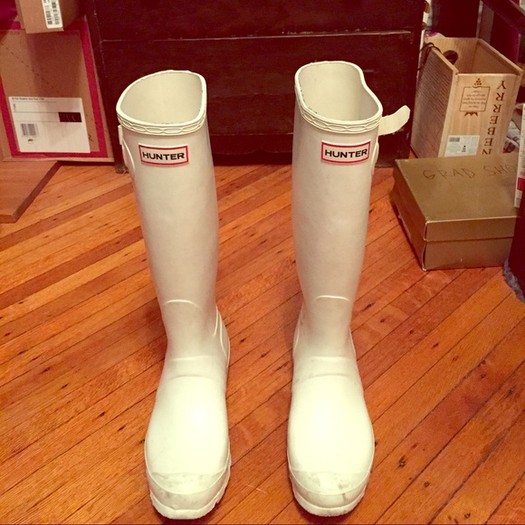 White Hunter Rain Boots!