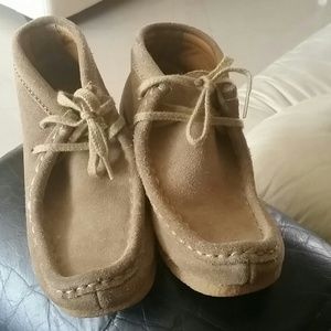 Boys clark wallabee boot first