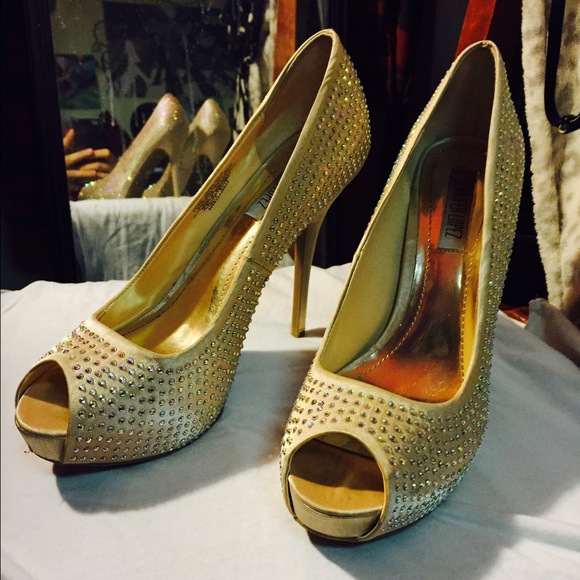 Champagne Gem Heels Jennifer Lopez