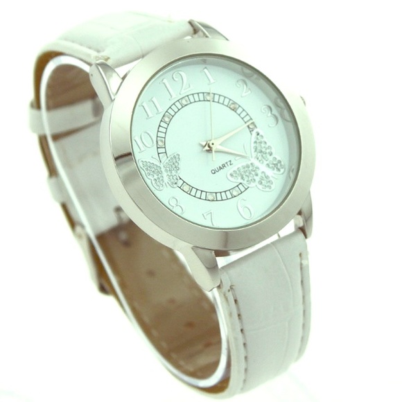 White butterfly watch