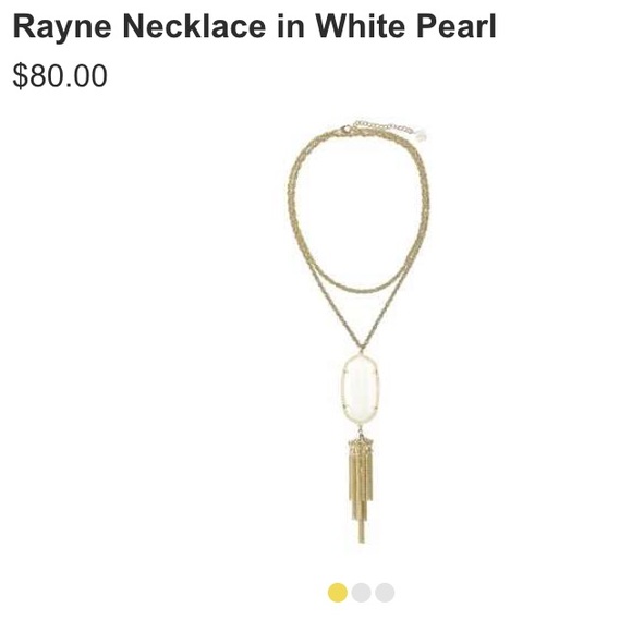 Kendra Scott Rayne Necklace in White Pearl