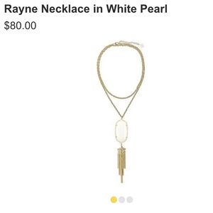 Kendra Scott Rayne Necklace in White Pearl