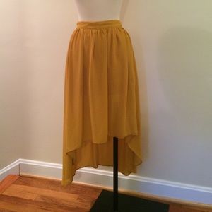Forever 21 Mustard yellow skirt