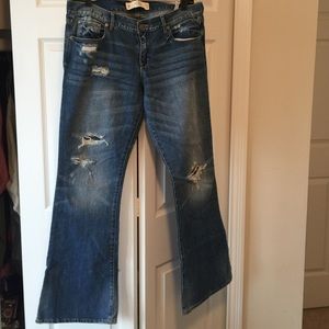 Distressed Abercrombie Jeans