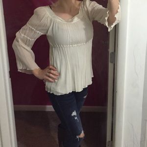 Off white bell style top