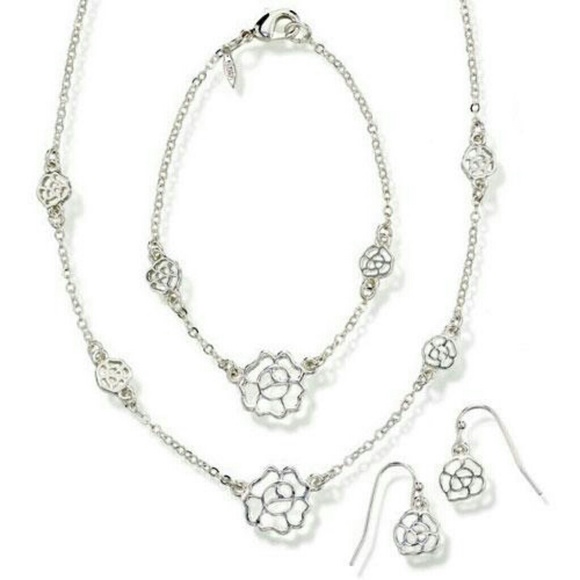 Love Sweetly 3 Pc Set Necklace Earring Bracelet