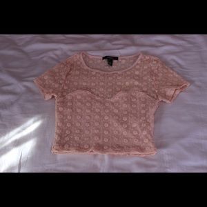 Lace crop top