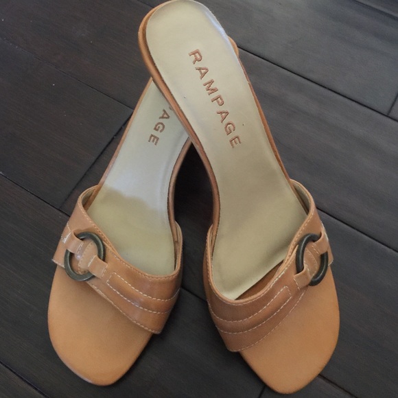 Tan Rampage Sandals Size 8