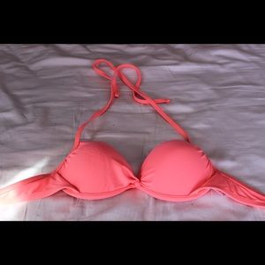 pink bikini top