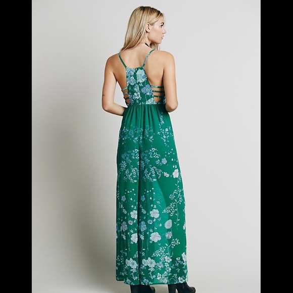 💜bundled Free People black floral jumpsuit - Picture 3 of 4