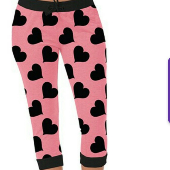 Heart Pattern Joggers
