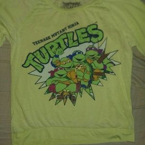 TMNT light green shirt Size L