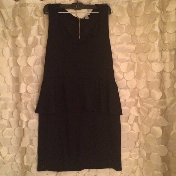 Bar III black peplum dress