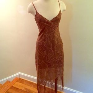 Vintage Crochet Fringe Dress by Express