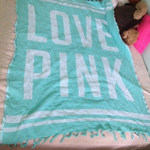 Victoria's Secret mint colored beach blanket