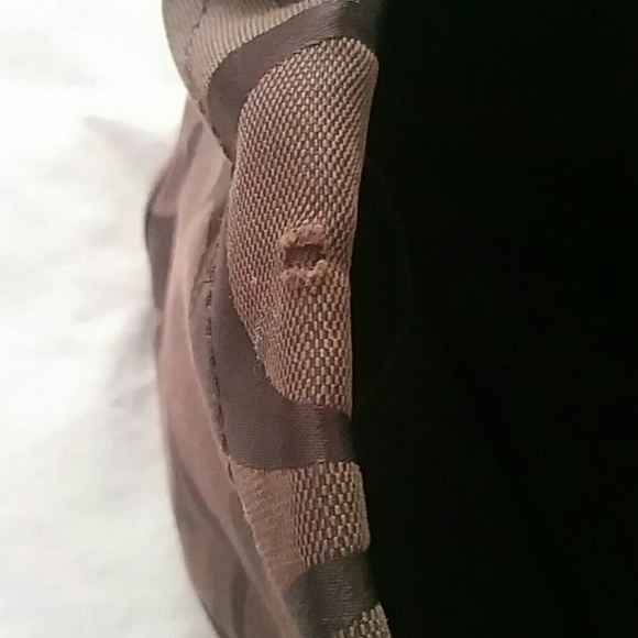 Authentic coach Carly chocolate brown canvas hobo - Picture 4 of 4