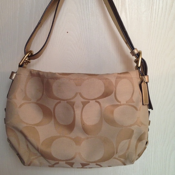 Coach Handbags - Gold coach crossbody