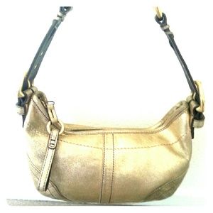Coach Gold Goat Skin Limited Edition Hobo Bag AUTH Coach Gold Goat Skin Limited Edition Hobo Bag AUTH