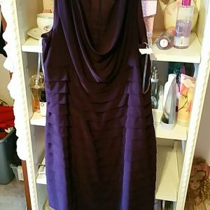 Purple tiered dress