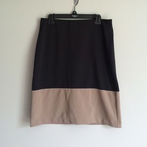 Alfani Black Colorblock Skirt