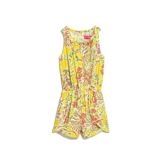 Lilly for Target Challis Romper in Happy Place