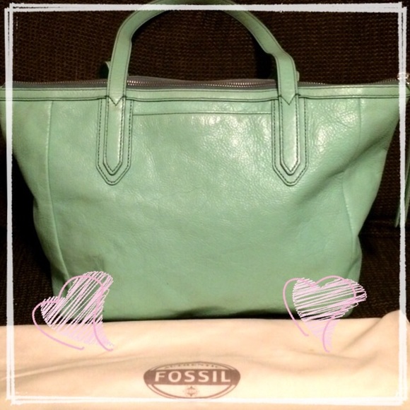 Fossil Mint Green Shoulder Bag