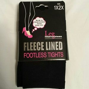 Fleece lined tights
