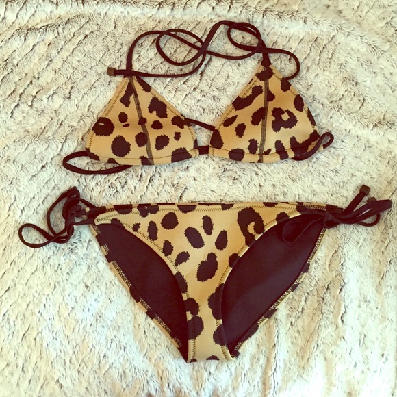 ❌❌sold❌Triangl Swim Cheetah Bikini