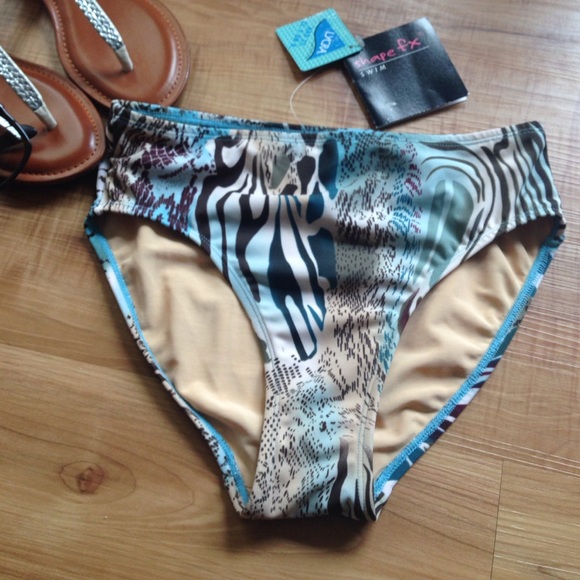 💕NWT Shape Fx Swimsuit Bottoms High Waist