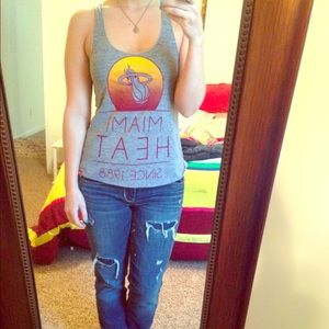 Miami Heat tank grey