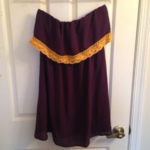 Purple and Gold Dress