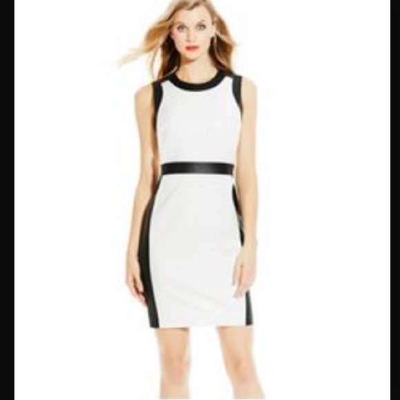 Sold ❌❌Vince Camuto perforated faux leather dress