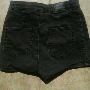 Black high rise short
