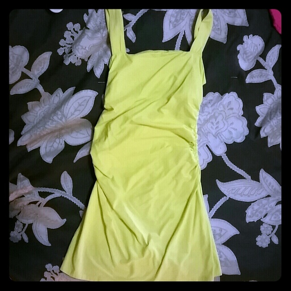 Neon green VS bra top dress, size small