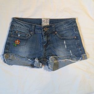Mudd Distressed Jean Shorts