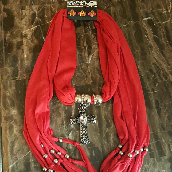 """"SOLD'''"""""""  3 New Scarf Necklaces
