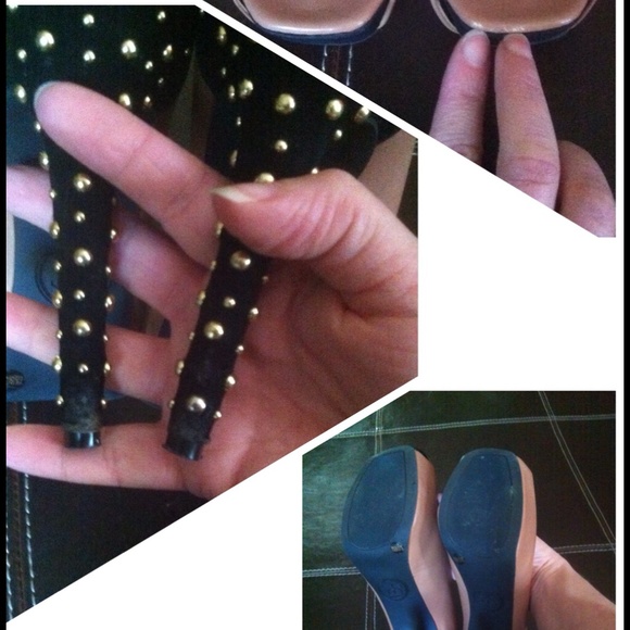 GOLD STUDDED PLATFORM HEELS - Picture 4 of 4