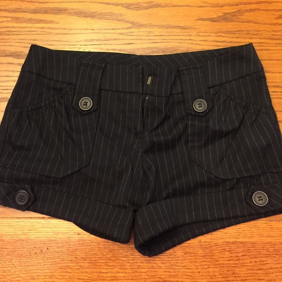 Pin stripe shorts
