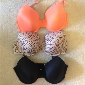 3 T-shirt Bras - 38D