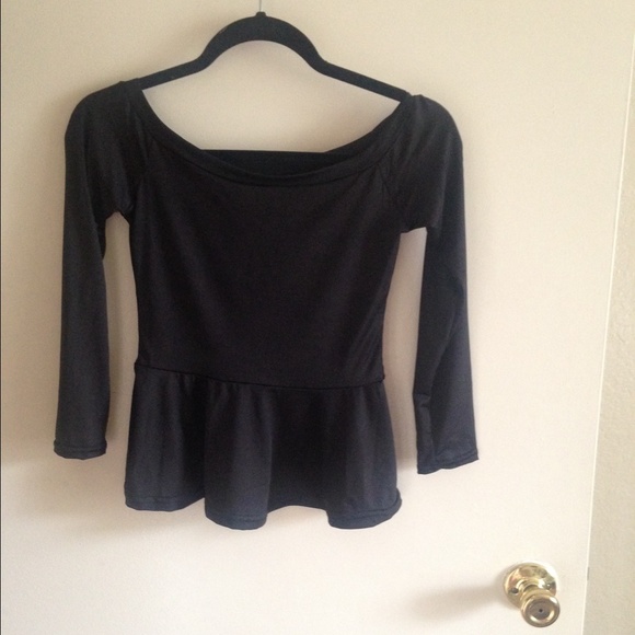 Off the shoulder peplum top