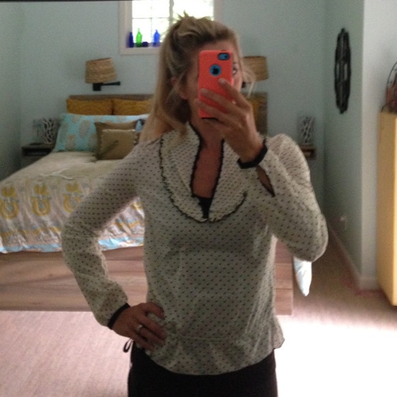 Lucky Brand polka dot blouse - Picture 2 of 4