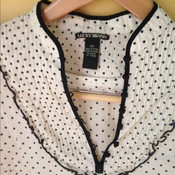 Lucky Brand polka dot blouse - Picture 3 of 4