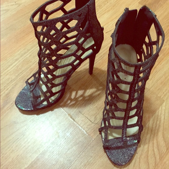 Caged heels! Size ten only worn once