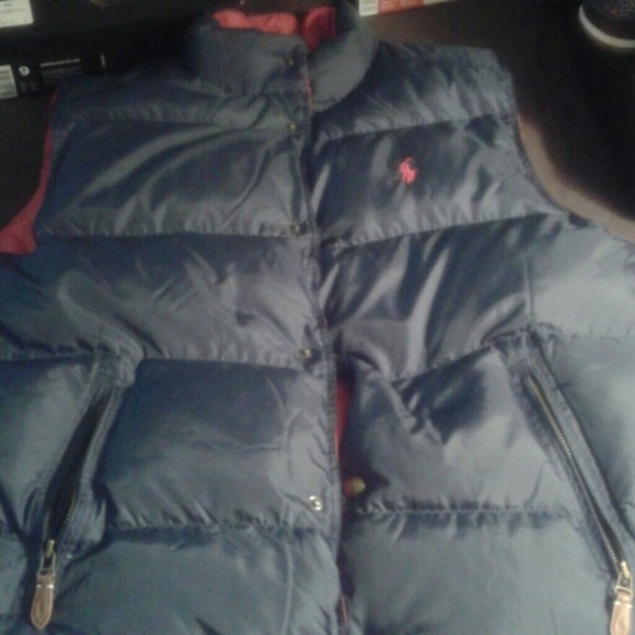 POLO RALPH LAUREN PUFF VEST REVERSABLE - Picture 1 of 4