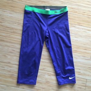 Nike pro capris worn rarely.