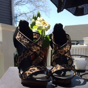 Rock & Republic Leopard & Black Heels