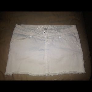 💮WHITE DENIM SHORT SKIRT💮