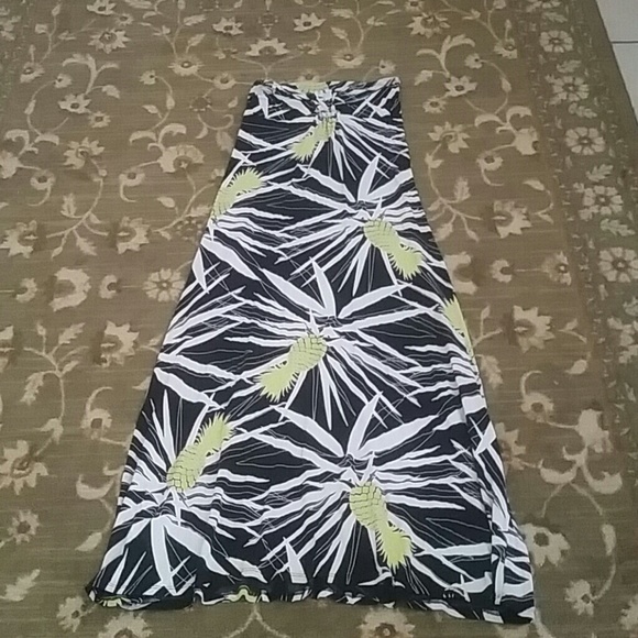 Black and white maxi dress